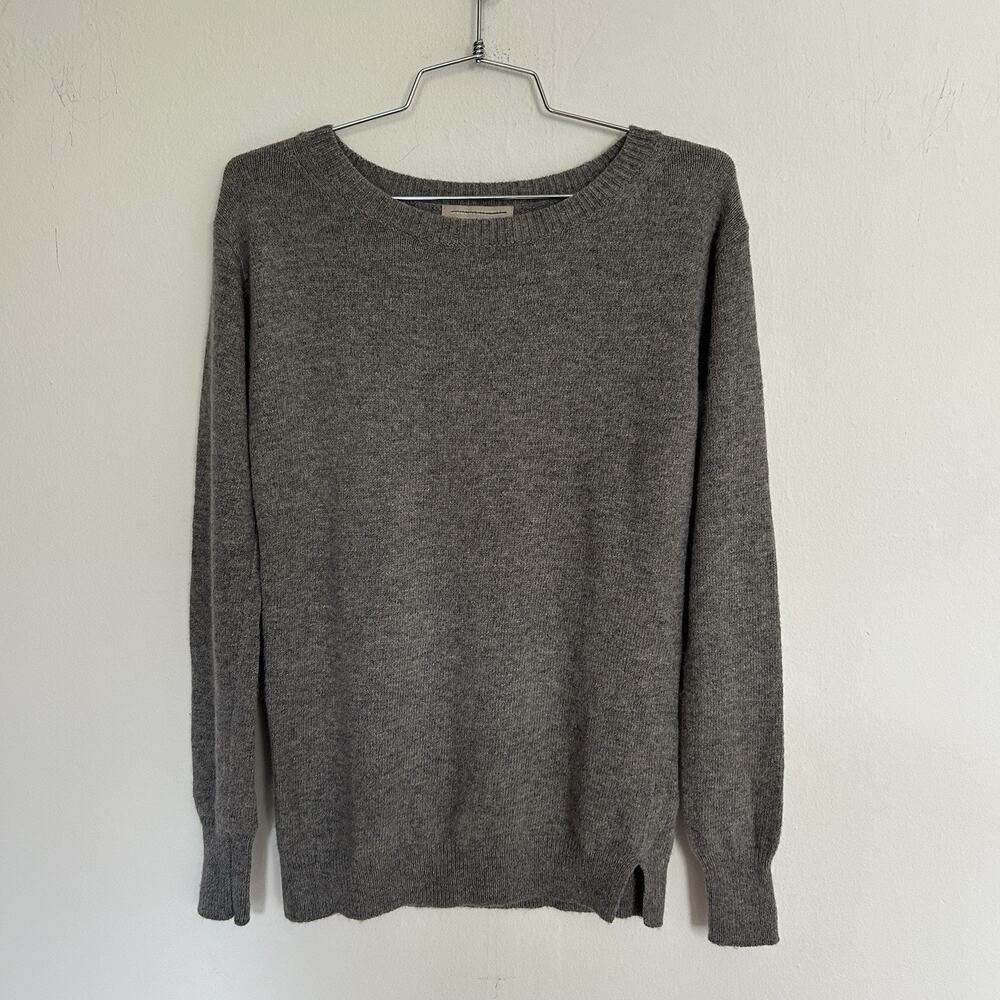 Banana Republic Women’s 100% Cashmere Sweater Gray Crewneck Small